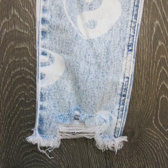 TINSELTOWN *NWT* Yin Yang Jeans Size 0/24 High Rise Distressed Curvy Mom Casual - Picture 9 of 16